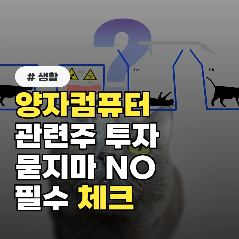 양자컴퓨터 관련주, 묻지마 투자는 NO! 실패 줄이는 투자 전 필수 체크리스트 3가지