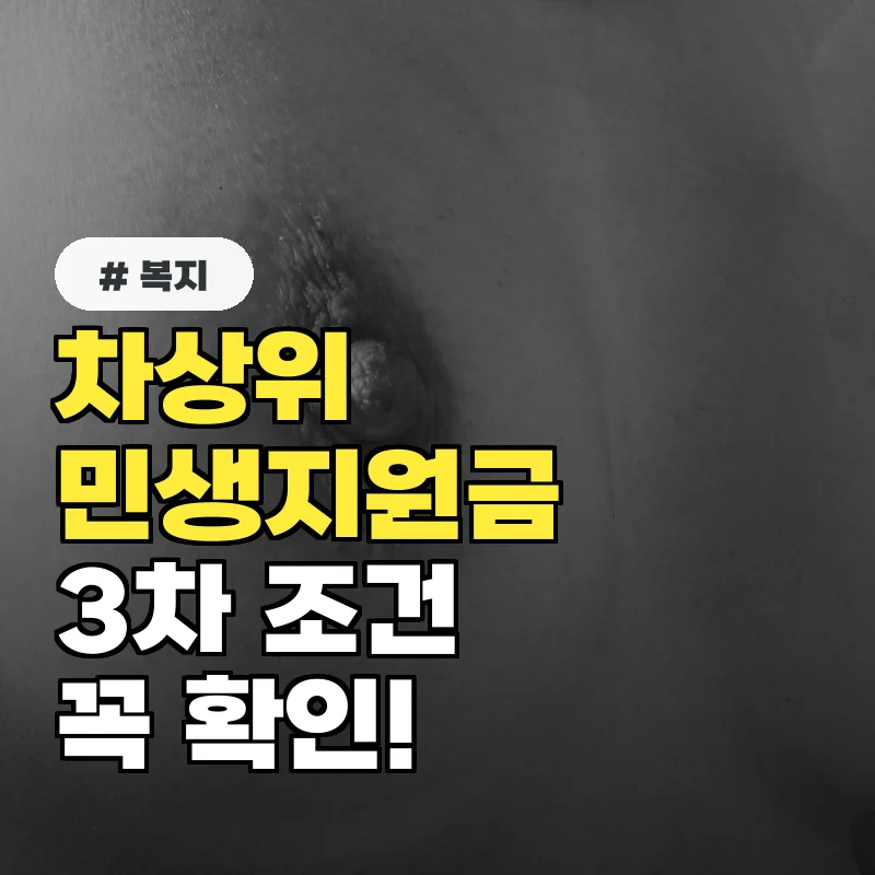 차상위 계층이라면? 2026 민생지원금 3차, 놓치면 안 될 조건 3가지