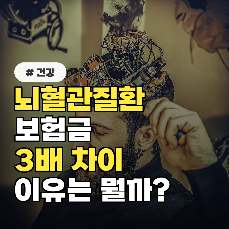뇌혈관질환 보험, 뇌출혈과 뇌졸중 보장 금액이 3배 차이 나는 이유