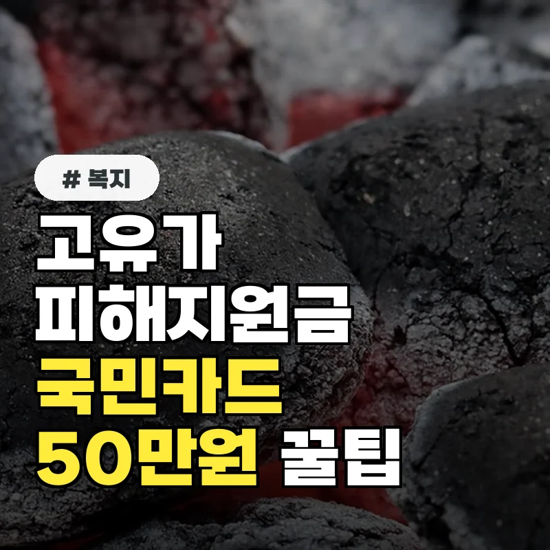 고유가 피해지원금 국민카드 사전신청으로 최대 50만 원 받는 법