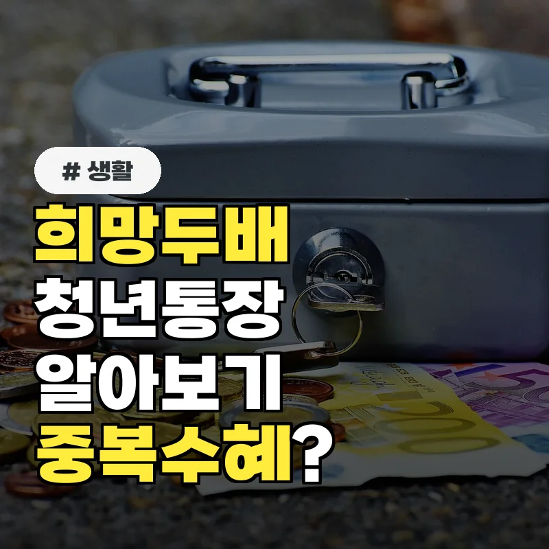 정부 지원금 희망두배 청년통장, 중복 수혜 가능한 다른 정책은?